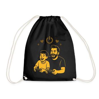 Jeux pour papa et enfant - Gamer Design - Sac de sport léger - noir - Devant