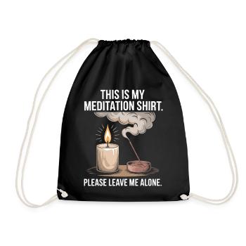Funny Meditation Introvert Mindfulness Design - Sac de sport léger - noir - Devant
