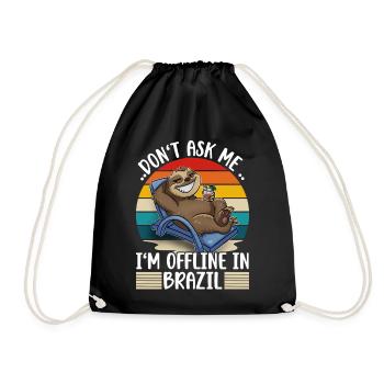 Vacances au Brésil - Sac de sport léger - noir - Devant