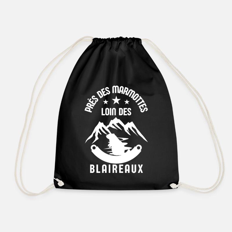 Humour marmotte 1 - Sac de sport léger - noir