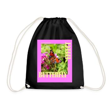 Butterfly Effect Photo Design - Drawstring Bag - black - Front