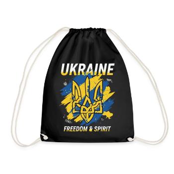 Ukraine Liberté Cimier Art - Sac de sport léger - noir - Devant