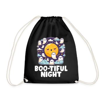 Boo-Tiful Night of the Ghosts - Drawstring Bag - black - Front