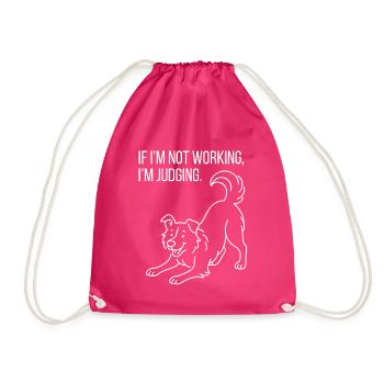 Border Collie Love - Clever, flink, charmant  - Turnbeutel - Fuchsia - Vorne
