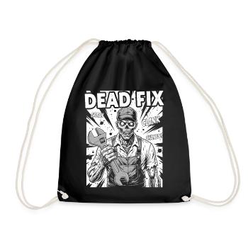 Dead Fix Skeleton Workshop - Drawstring Bag - black - Front