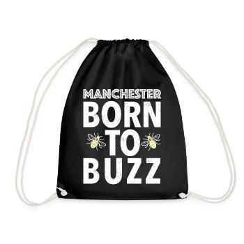 BORN_TO_BUZZ - Drawstring Bag - black - Front