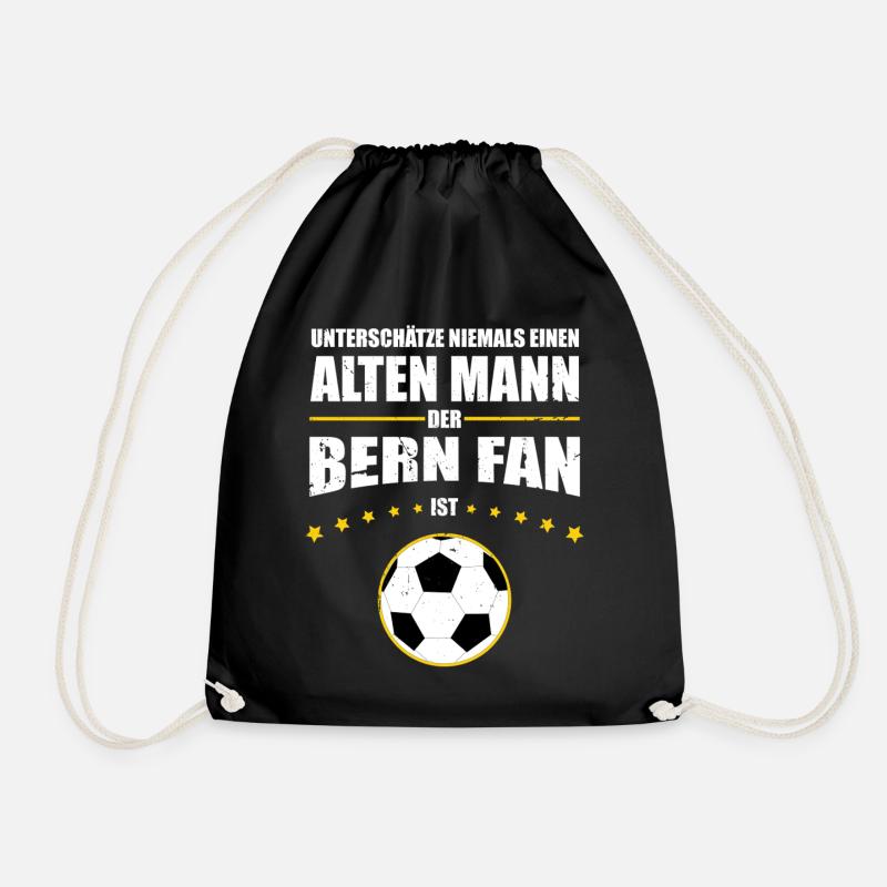 Alter Mann - Bern Fan | Retro Vintage Edition - Turnbeutel - Schwarz