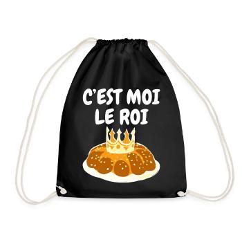 Humour Epiphany Cake It's Me The King - Drawstring Bag - black - Front