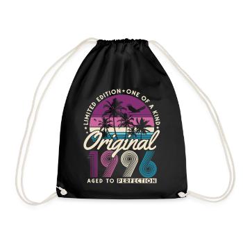 Cadeau rétro pour le 30e anniversaire 1996 - Sac de sport léger - noir - Devant