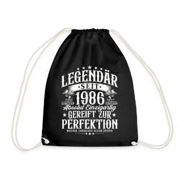Légendaire depuis 1986 Cadeau d’anniversaire vintage - Sac de sport léger - noir - Devant