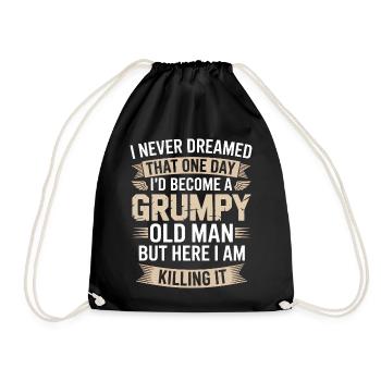 Grumpy Old Man: Es töten - Turnbeutel - Schwarz - Vorne