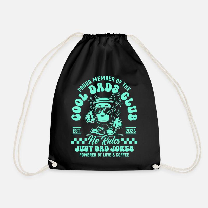 Cool Dads Club - Papa 2026 Geschenk - Turnbeutel - Schwarz