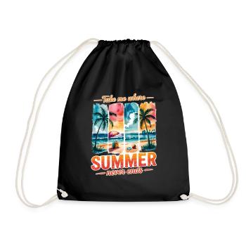 Take Me Where Summer Never Ends - Drawstring Bag - black - Front