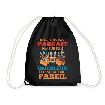 Bricoleur imparfait mais presque pareil - Sac de sport léger - noir - Devant