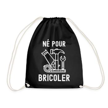 Né Pour Bricoler – T Shirt Atelier - Sac de sport léger - noir - Devant