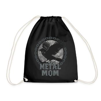 Metal Mom Corbeau Cadeau Heavy Metal Femme - Sac de sport léger - noir - Devant