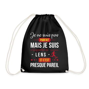Je Ne Suis Pas Parfait Mais Je Suis Supporter D... - Sac de sport léger - noir - Devant