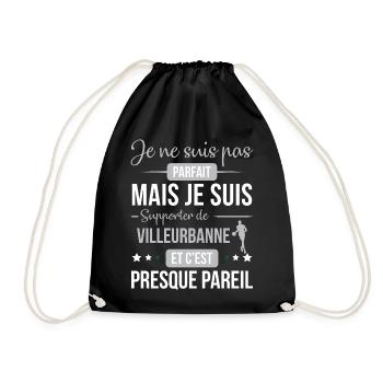 Je Ne Suis Pas Parfait Mais Je Suis Supporter D... - Sac de sport léger - noir - Devant