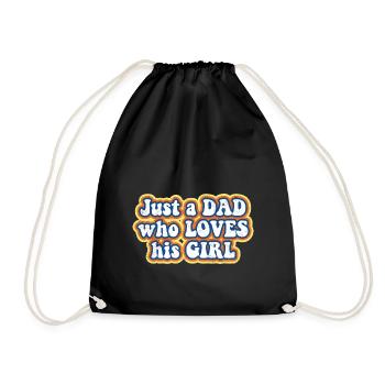 Juste un papa qui aime sa fille - Sac de sport léger - noir - Devant
