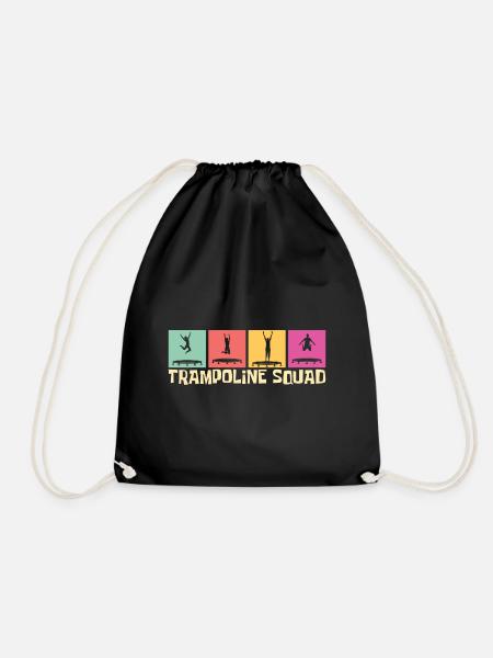 Trampoline Squad- Trampoline Geschenkidee - Turnbeutel - Schwarz
