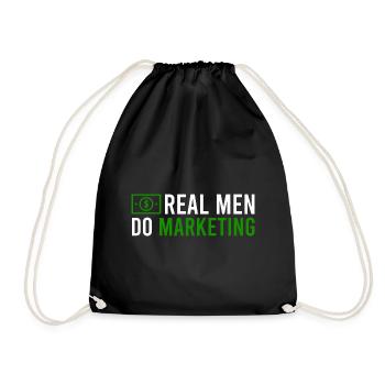 Money, Currency - Drawstring Bag - black - Front
