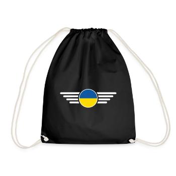 United Kingdom Style T-Shirt - Drawstring Bag - black - Front