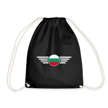 Bulgaria Style Design T-Shirt - Drawstring Bag - black - Front