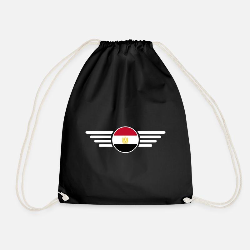 T-shirt de conception de style égyptien - Sac de sport léger - noir