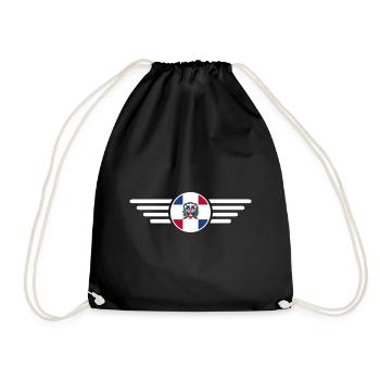 J’aime la République dominicaine Design T-Shirt - Sac de sport léger - noir - Devant