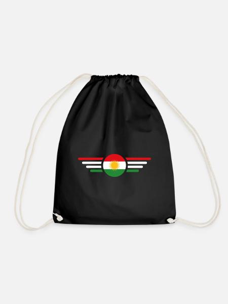 Ich liebe Kurdistan, Eleganz Stil Design T-Shirt - Turnbeutel - Schwarz