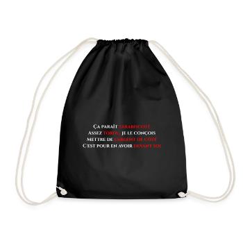 Mettre de l'argent de côté - Sac de sport léger - noir - Devant