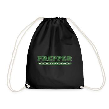La préparation est primordiale Préparation Survie - Sac de sport léger - noir - Devant