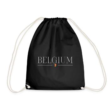 Belgien: Mode & Pralinen, pure Eleganz - Turnbeutel - Schwarz - Vorne