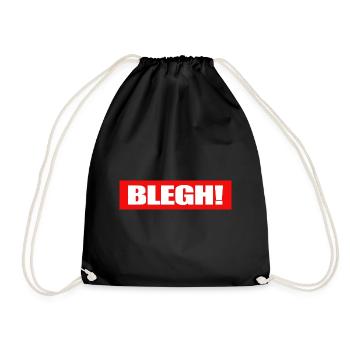 Live Laugh Blegh Heavy Metal Metalcore - Turnbeutel - Schwarz - Vorne