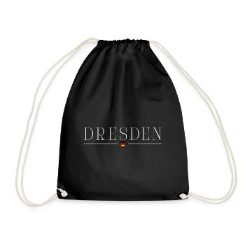 Dresden, Germany Elegance T-Shirt - Drawstring Bag - black - Front