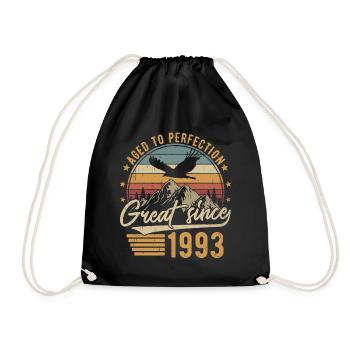 1993 Naissance vintage Anniversaire Rétro - Sac de sport léger - noir - Devant