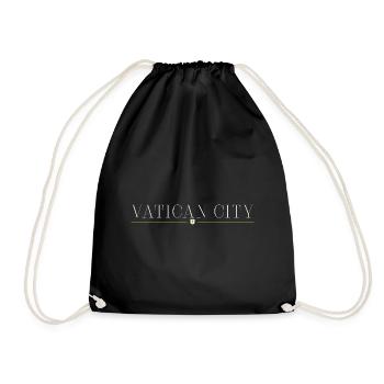 Vatican City Style Design T-Shirt - Drawstring Bag - black - Front