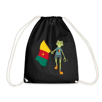 Cameroonian Fan Frog - Drawstring Bag - black - Front