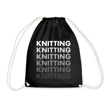 Tricoteuse Tricot - Sac de sport léger - noir - Devant