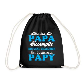 Nouveau Challenge Être Le Meilleur Papy - Sac de sport léger - noir - Devant