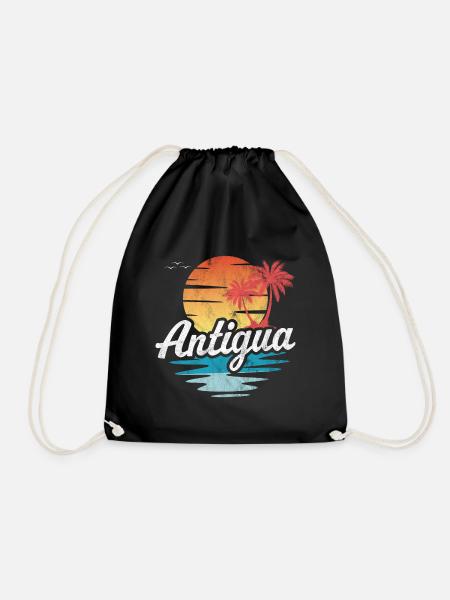 Antigua - Drawstring Bag - black