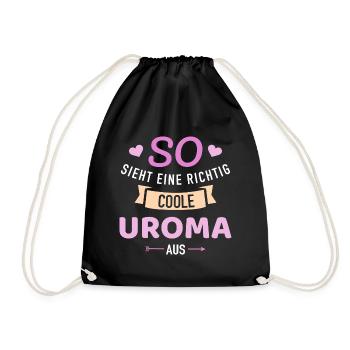 Uroma - Turnbeutel - Schwarz - Vorne