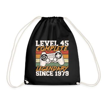 45th Birthday Level 45 Complete Né en 1979 - Sac de sport léger - noir - Devant
