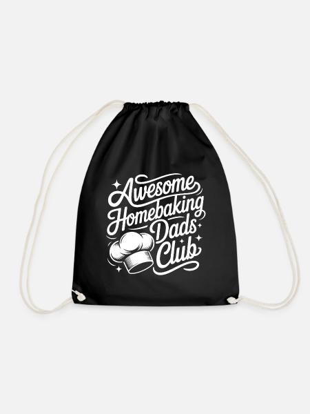 Club der Back Papas Papa backt am besten - Turnbeutel - Schwarz