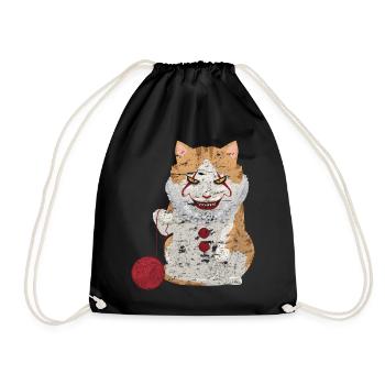 Halloween chat d'horreur - Sac de sport léger - noir - Devant