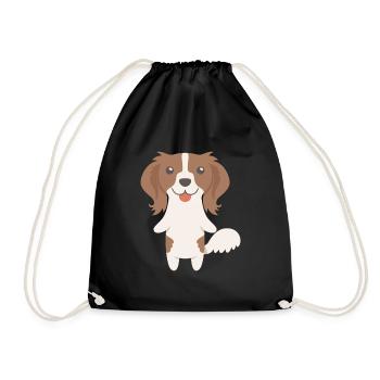Kooikerhondje Gift Idea - Drawstring Bag - black - Front