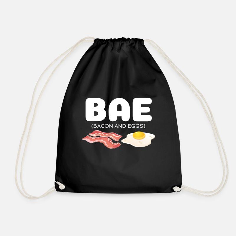 Bae Bacon and Eggs - Turnbeutel - Schwarz