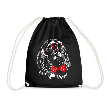 COCKER SPANIEL cadeau de chiens wilsigns garçon mignon - Sac de sport léger - noir - Devant