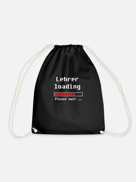 Lehrer loading - Lehramt Studenten Lehrer - Turnbeutel - Schwarz
