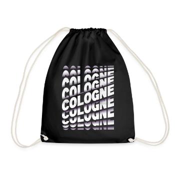Cologne Cologne Allemagne City Font Skyline - Sac de sport léger - noir - Devant